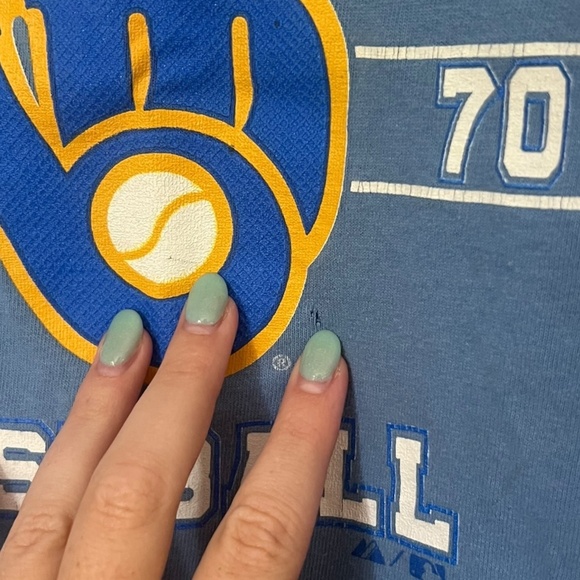 Y2K Milwaukee Brewers T-Shirt Small, Fitted - Picture 4 of 4